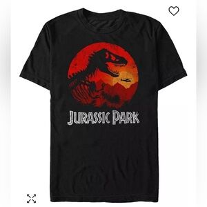 Fifth Sun Jurassic Park Men's Jungle Sunset Short Sleeve T-Shirt Size XL